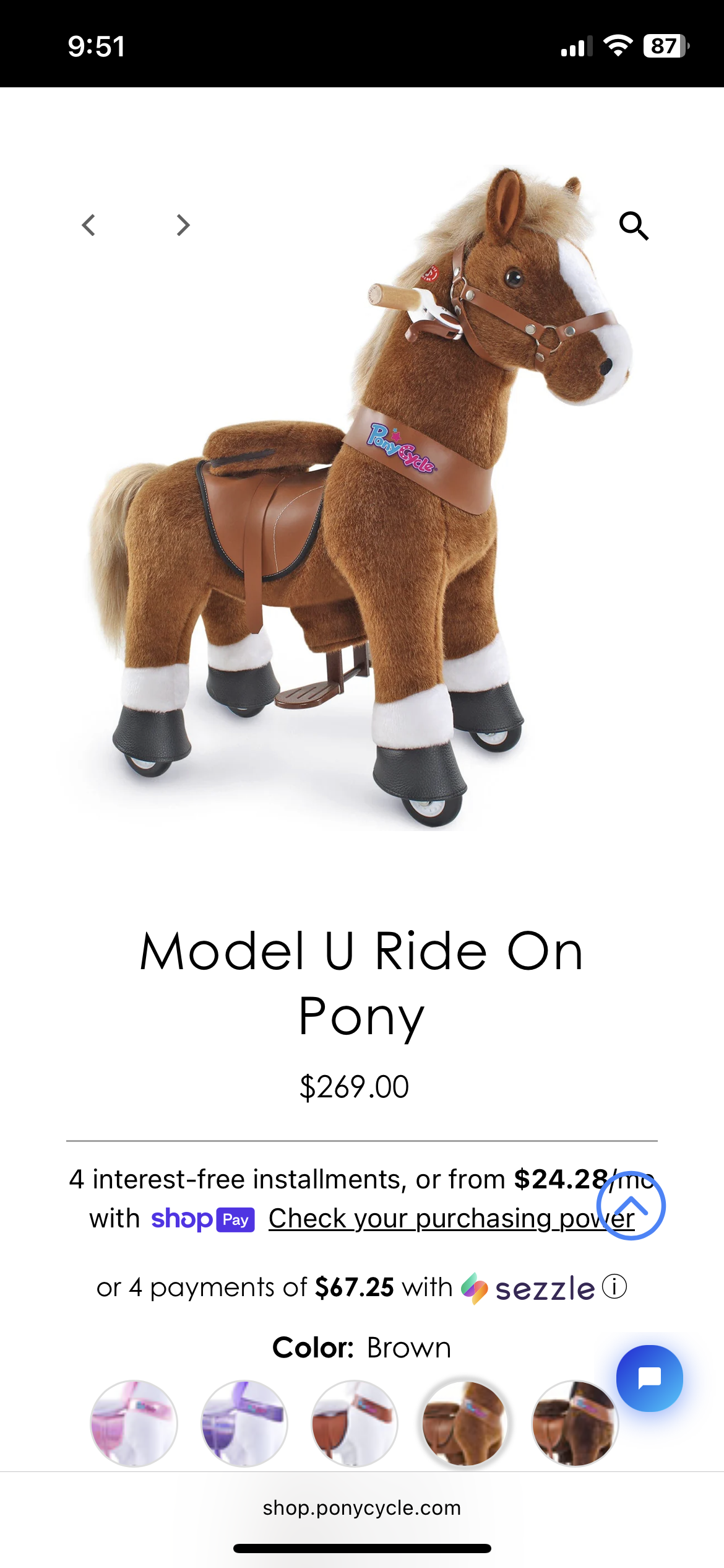 #199 REDUCED riding pony EUC