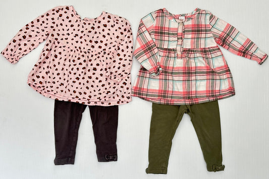 Seller #168 Carters Girls 18m Set of 2 Outfit Sets