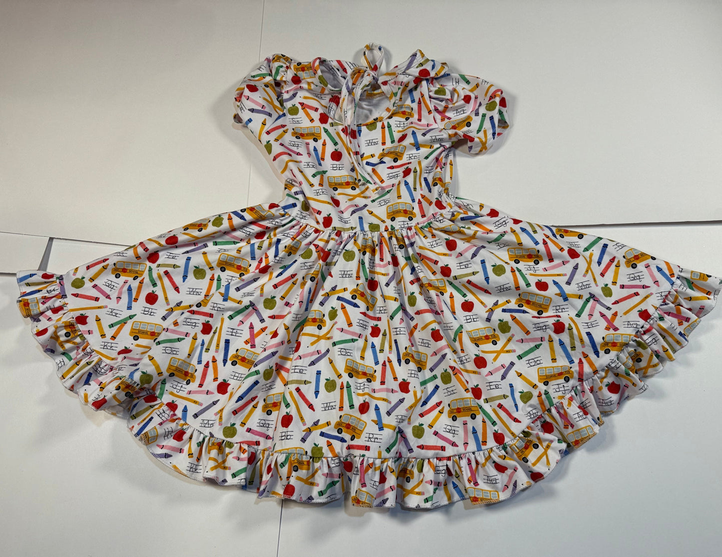 #180 Girls 5 Little Stocking Co School Dress (2 available)