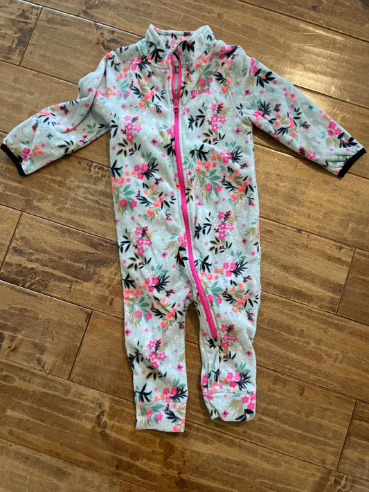 #199 REDUCED Girls fleece one piece size 24 months EUC