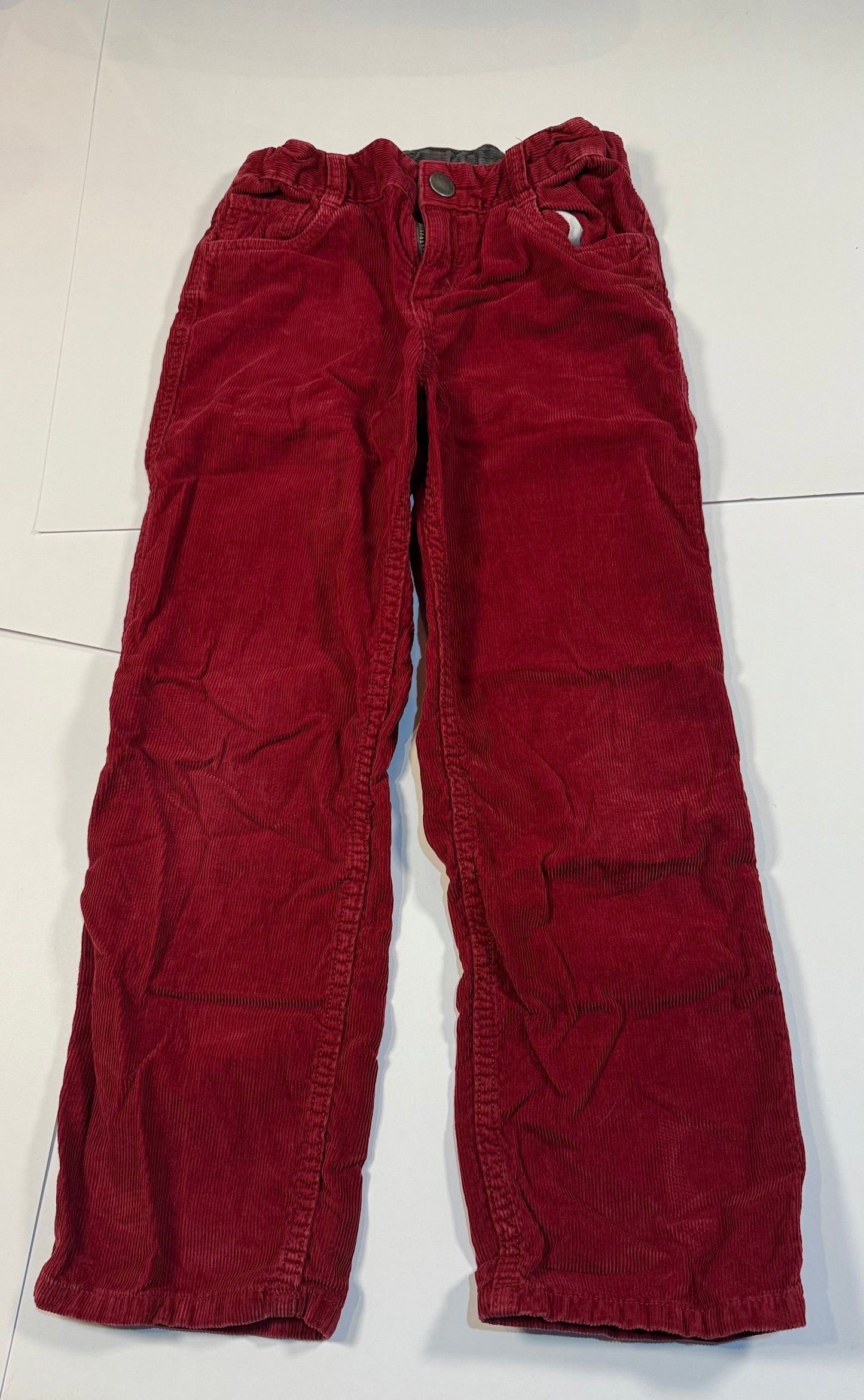 #180 Boys 8 Red Hanna Andersson Corduroy Pants
