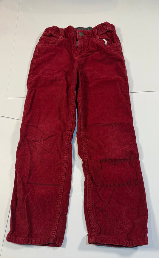 #180 Boys 8 Red Hanna Andersson Corduroy Pants