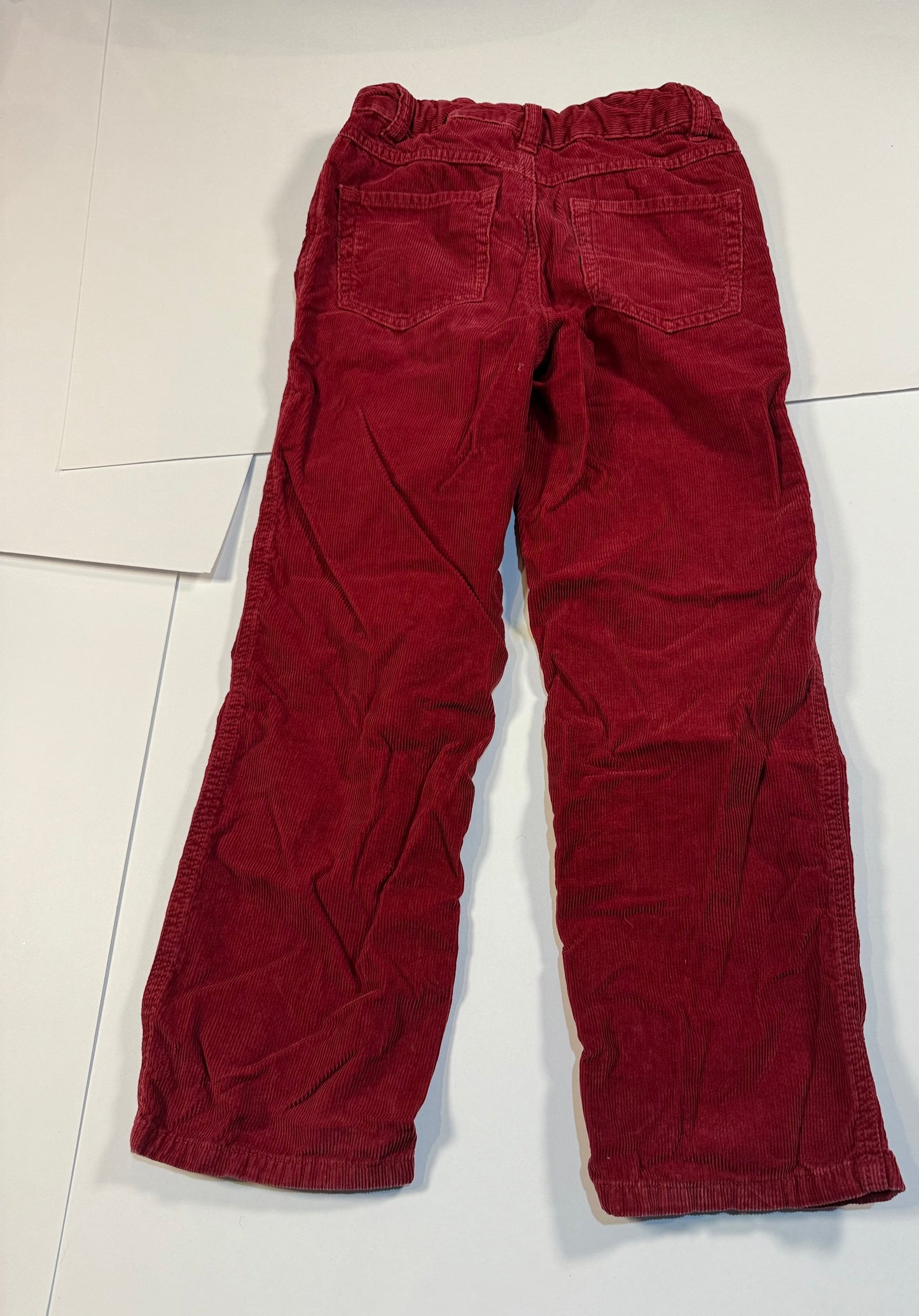#180 Boys 8 Red Hanna Andersson Corduroy Pants