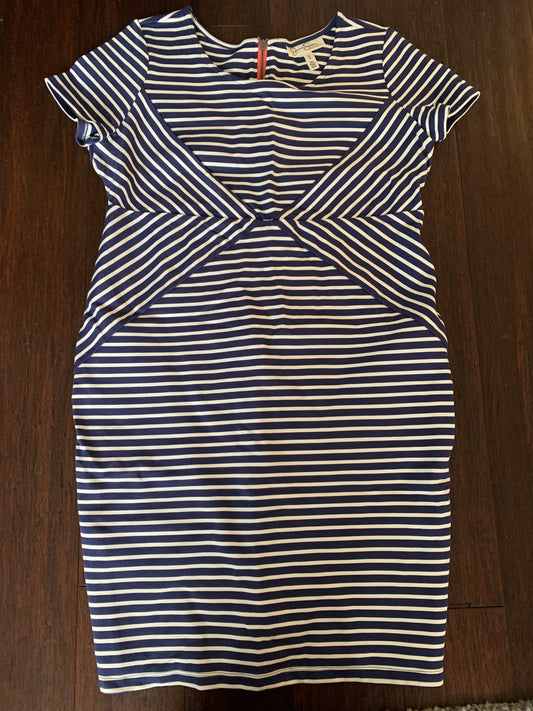 Jessica Simpson Maternity Dress, Blue Stripe, Women’s M, REDUCED