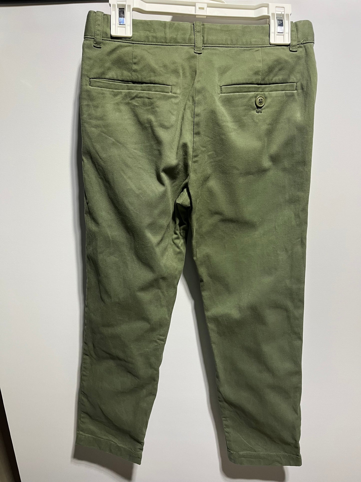 #7 Crewcuts Boys Size 8 Green Pants Stretch fit straight leg style