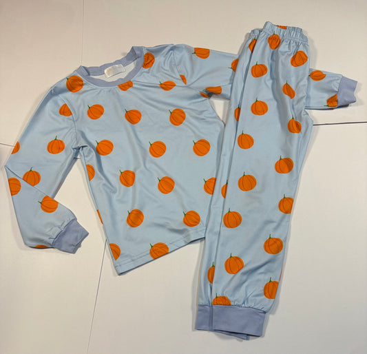 #180 Boys 7 Cecil and Lou Pumpkin Pajamas