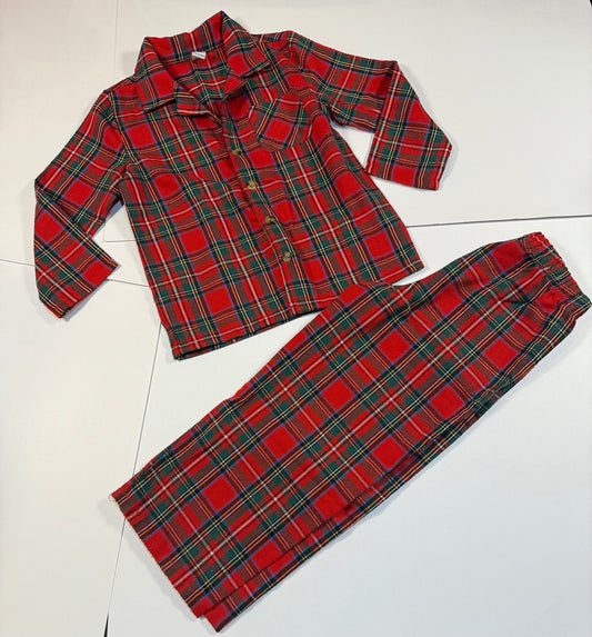 #180 Unisex Boy/Girl 4T Old Navy Red Flannel Pajamas (2 available)