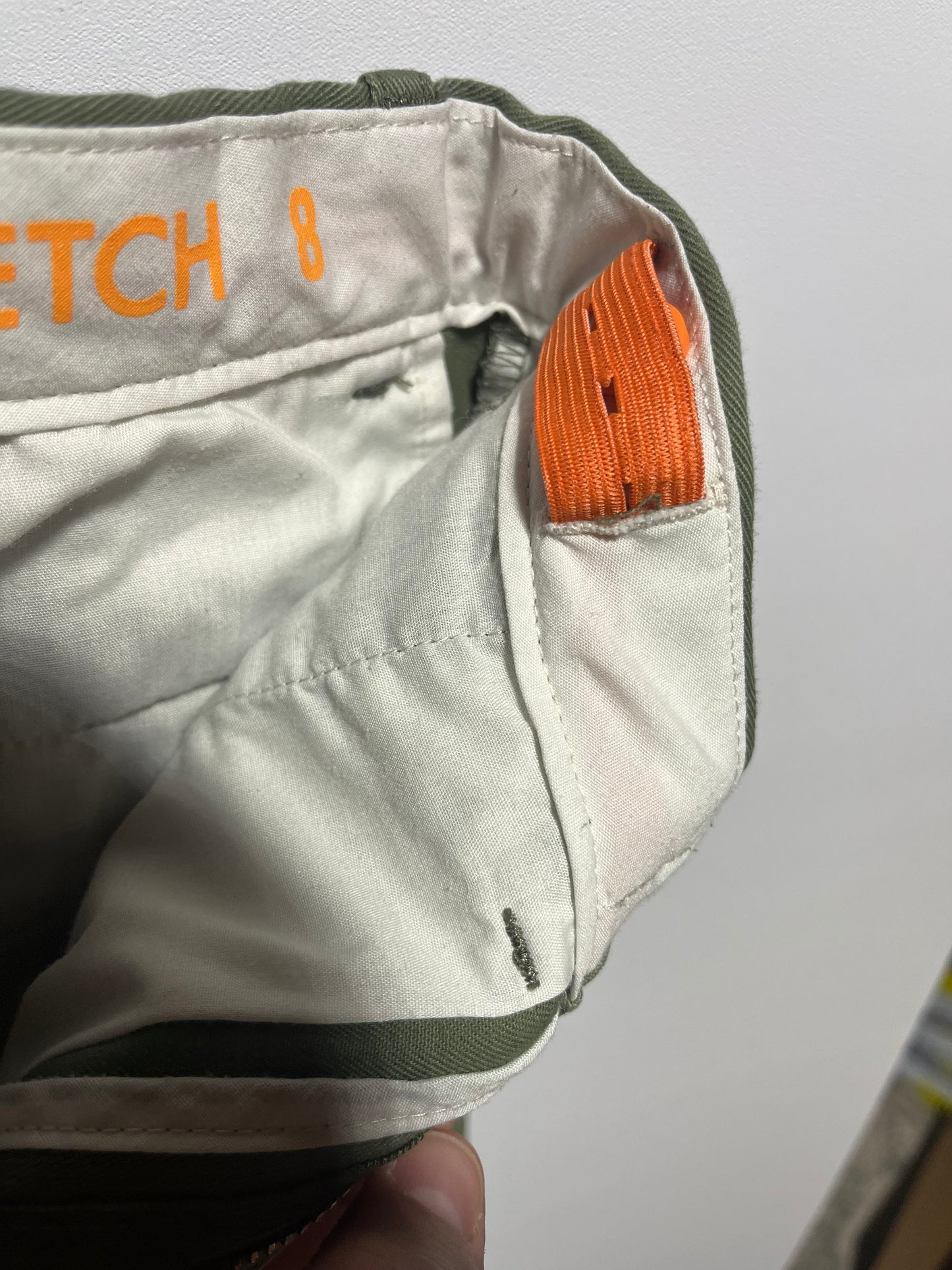 #7 Crewcuts Boys Size 8 Green Pants Stretch fit straight leg style