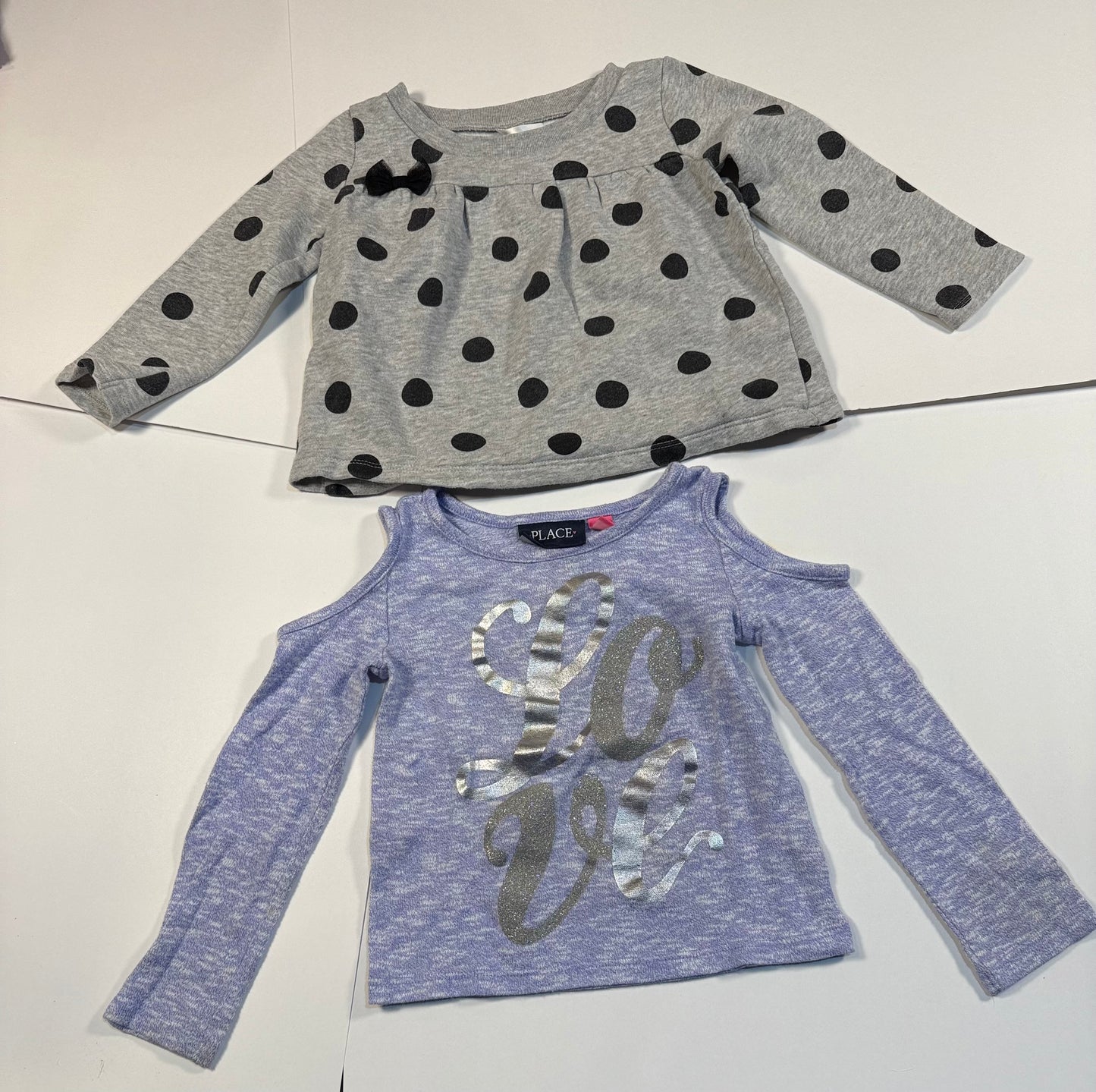 #180 Girls 4 Long Sleeve Heart and love