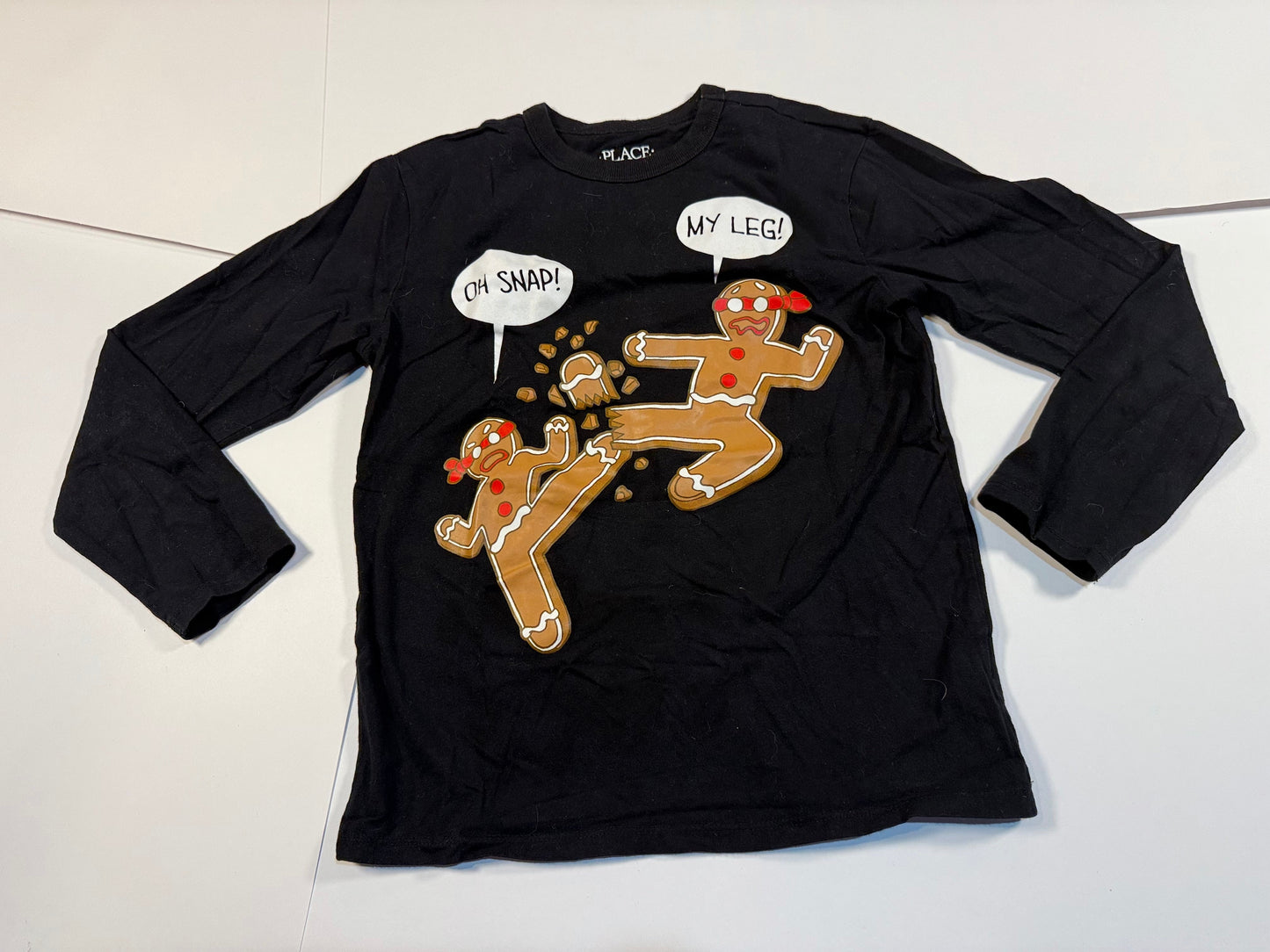 #180 Boys Medium 7-8 Children's Place Graphic Shirt Holiday Bundle - Turkey and Gingerbread (1 of 2 available)
