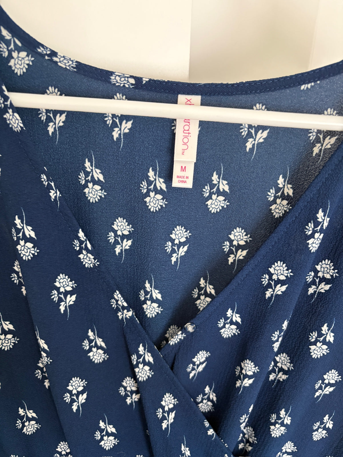 Seller #105 - Women's Medium Xhilaration Navy Floral Dress VGUC