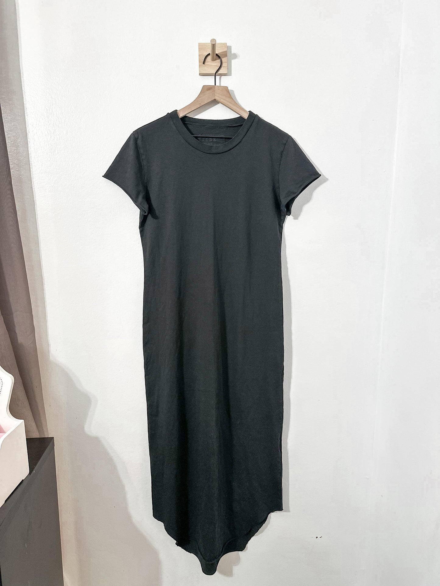 #144 Frank & Eileen Harper Perfect Tee Maxi Dress Heritage Jersey Black Sz Medium