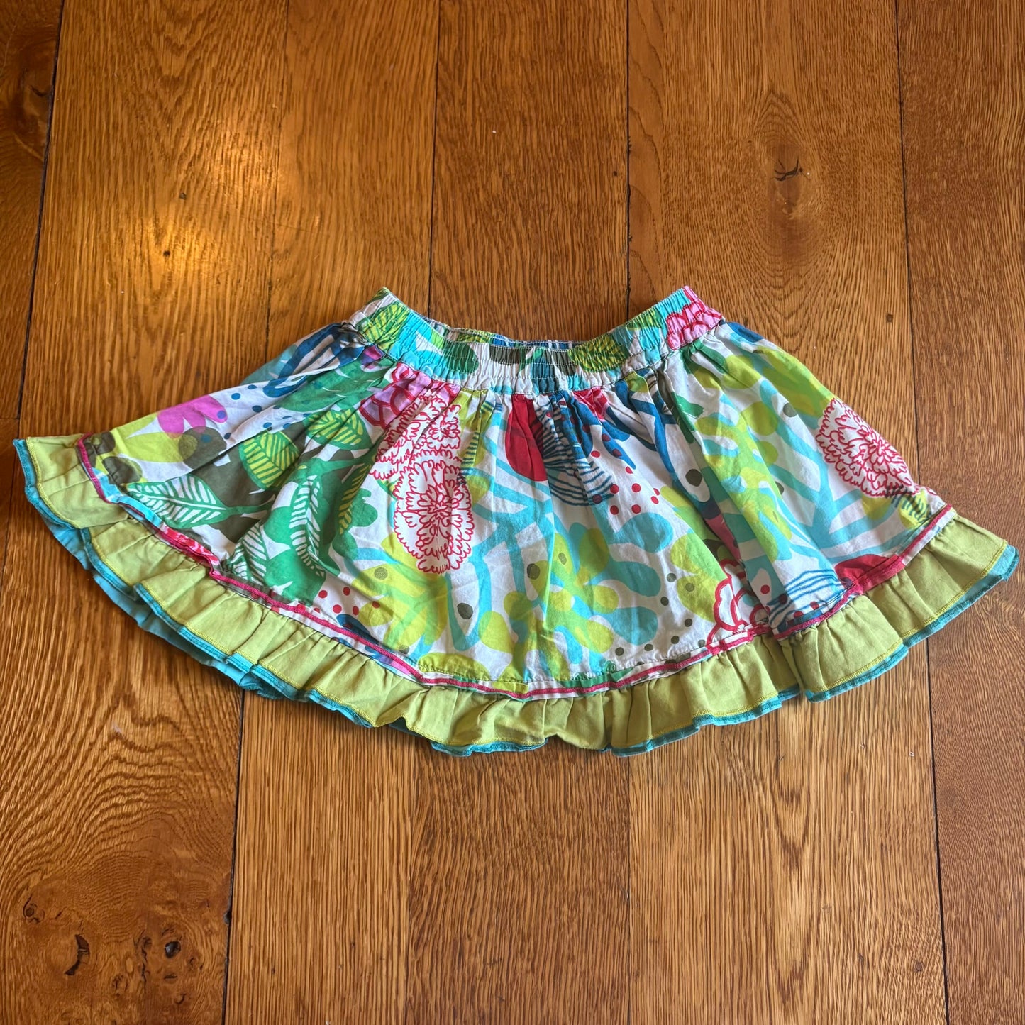 Seller 98 Girls 4y Catimini Floral Skirt