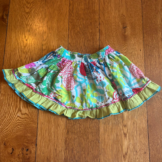 Seller 98 Girls 4y Catimini Floral Skirt