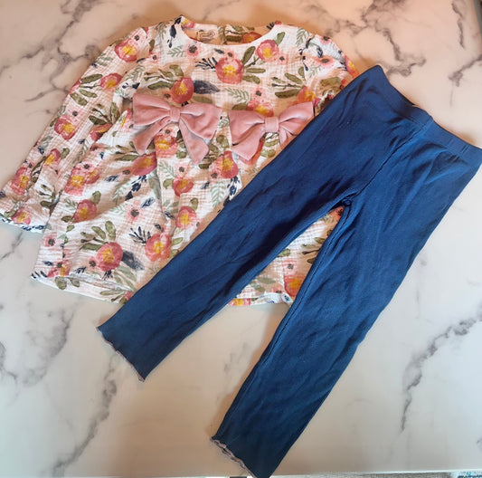 Seller #65 Girls 5T Mudpie floral set