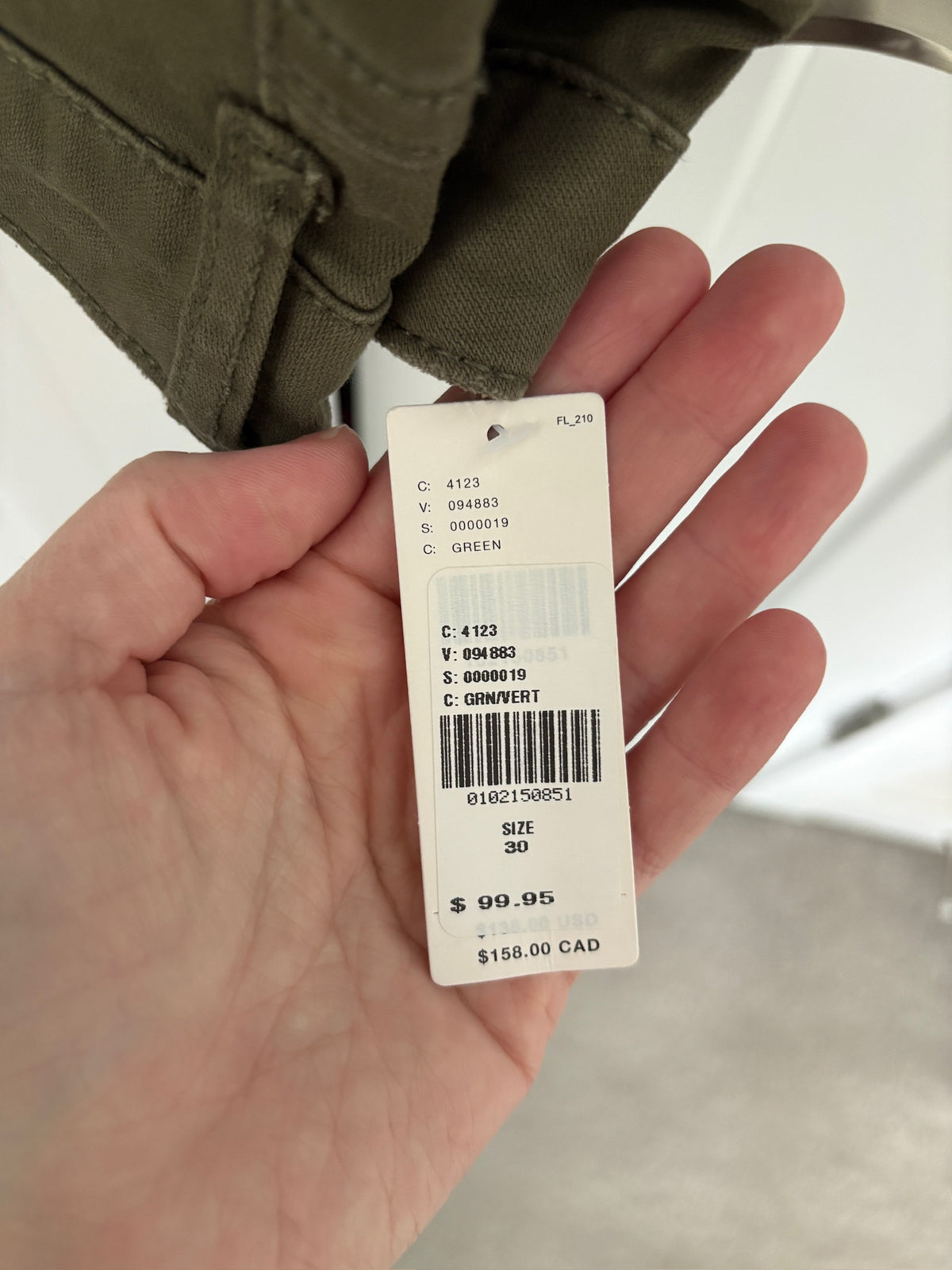 Seller #105 - Women's Size 30 Green Pilcro Wide Leg Pants NWT