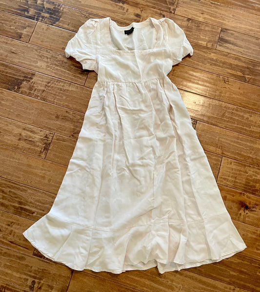 #199 REDUCED Maternity Hatch pale pink maxi dress size 2 (4-6) EUC