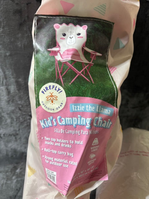 #222 Kids Llama Camping Chair & Sleeping Bag Set