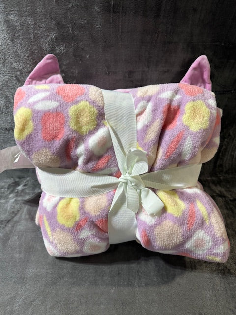 #222 Kitten Throw Blanket & Pillow Set (NWT)