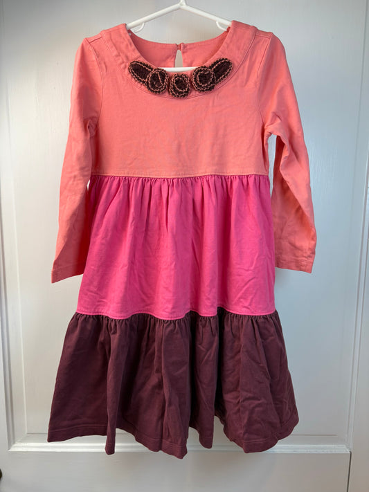 Seller 189 Girls Size 5 Hanna Andersson Corsage Twirl Dress GUC