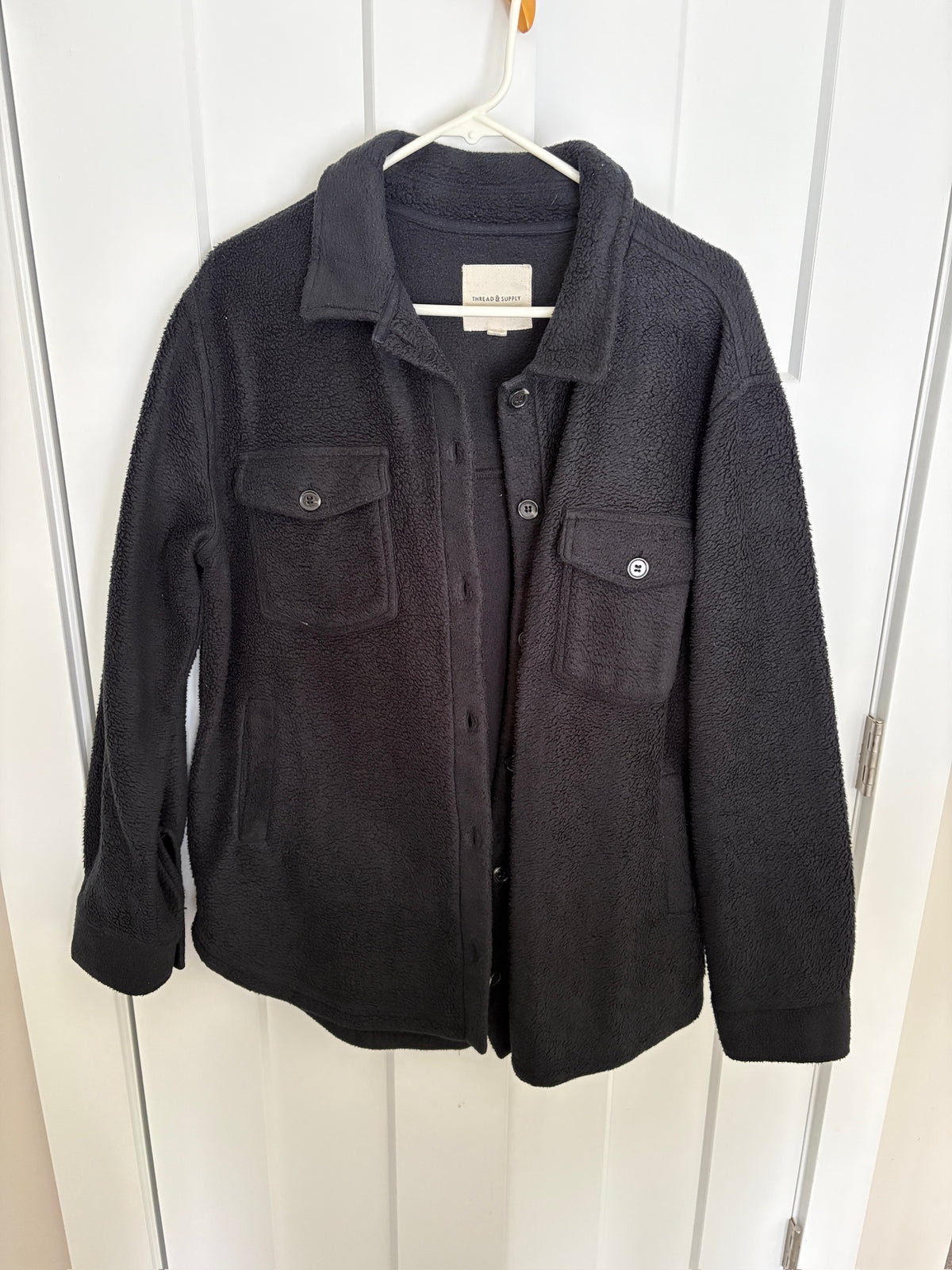 Seller #105 - Women's Large Thread & Supply Black Fuzzy Shacked GUC