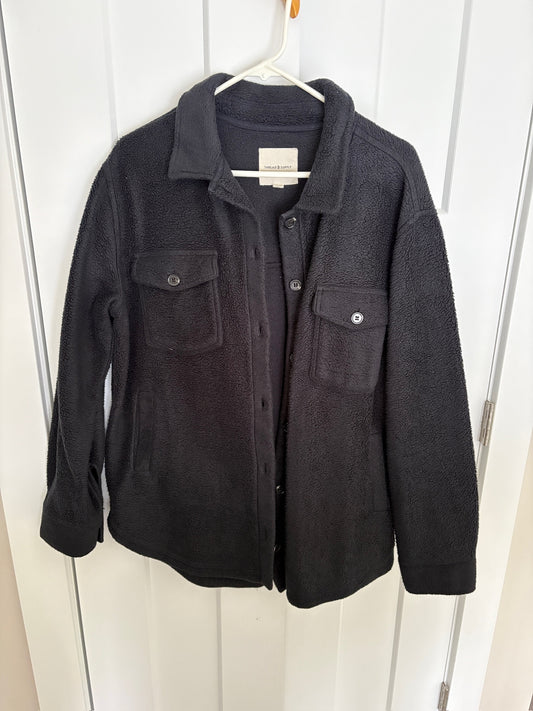 Seller #105 - Women's Large Thread & Supply Black Fuzzy Shacked GUC