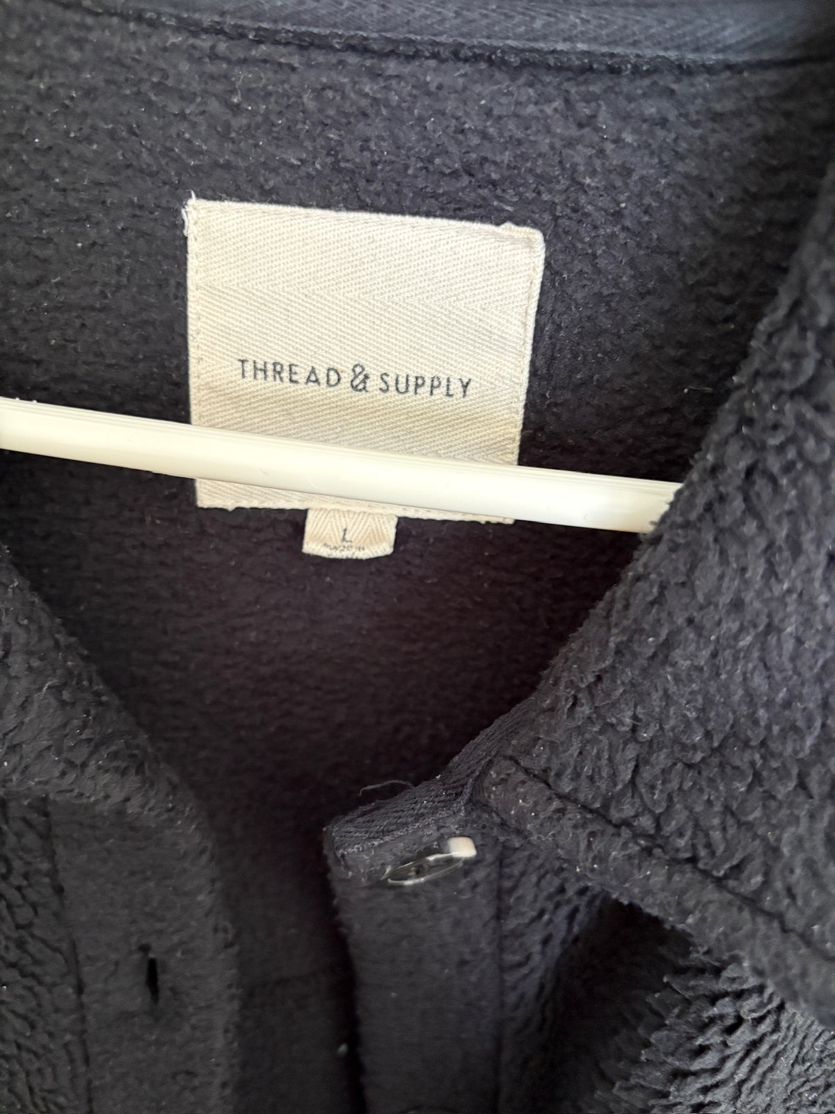 Seller #105 - Women's Large Thread & Supply Black Fuzzy Shacked GUC