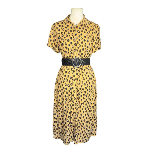 #1 Leopard Midi Dress Medium REDUCED