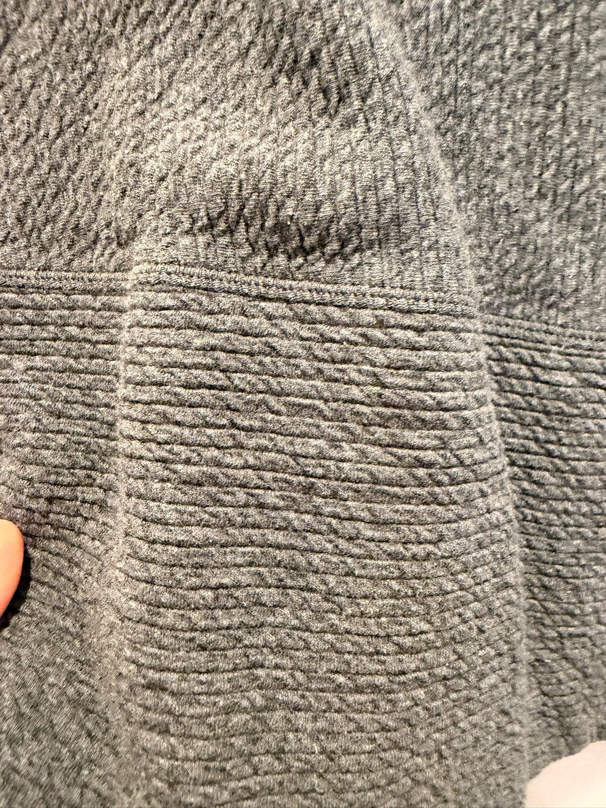 #85 Lululemon Grey Woven Long Sleeve Loose Turtleneck, Women's Athleisure XL