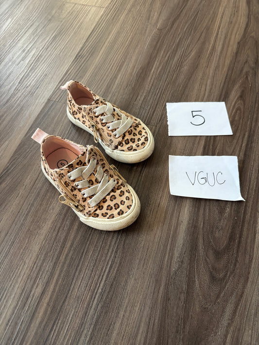 #138 - 5 - VGUC Cat & Jack - Cheetah Print Shoes - PU 45236