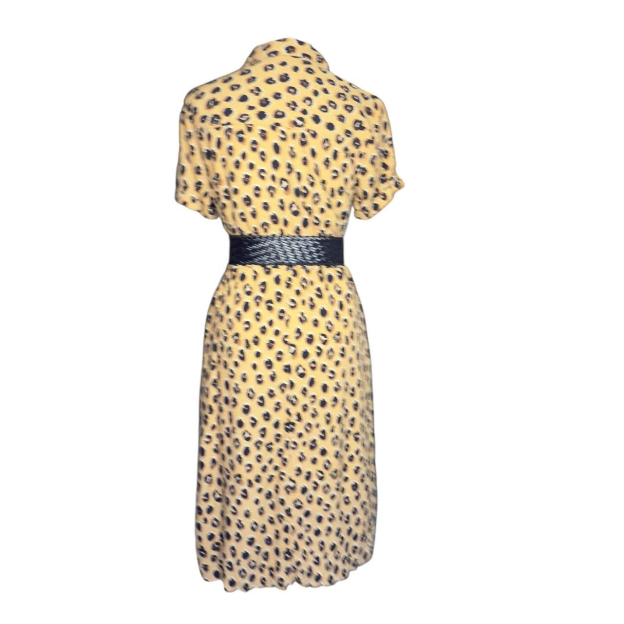#1 Leopard Midi Dress Medium REDUCED