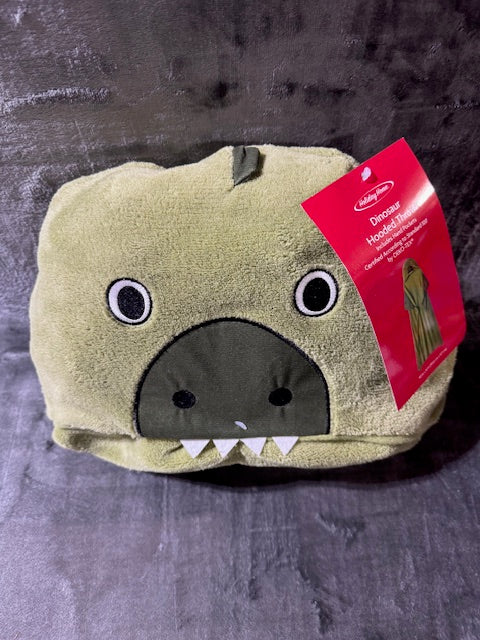 #222 Dinosaur Hooded Throw 50 x 40 in
