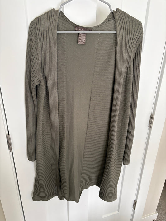 Seller #105 - Women's Small Alexandra + Oak Olive Green Open Cardigan GUC
