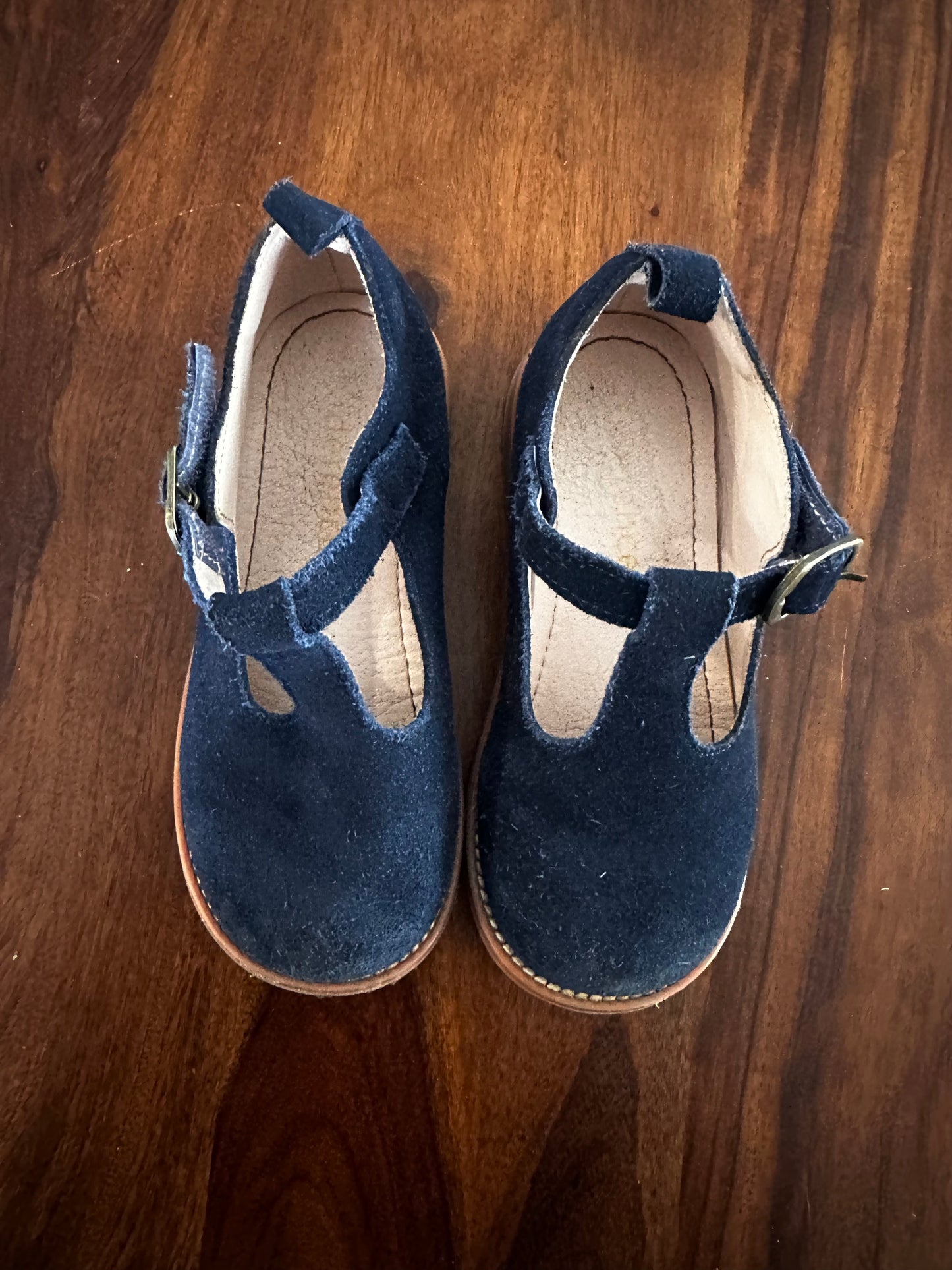 #30 Navy Suede Mary Janes - EUC - sz 10