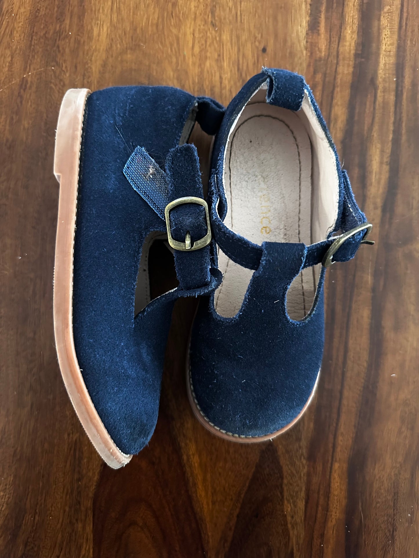 #30 Navy Suede Mary Janes - EUC - sz 10