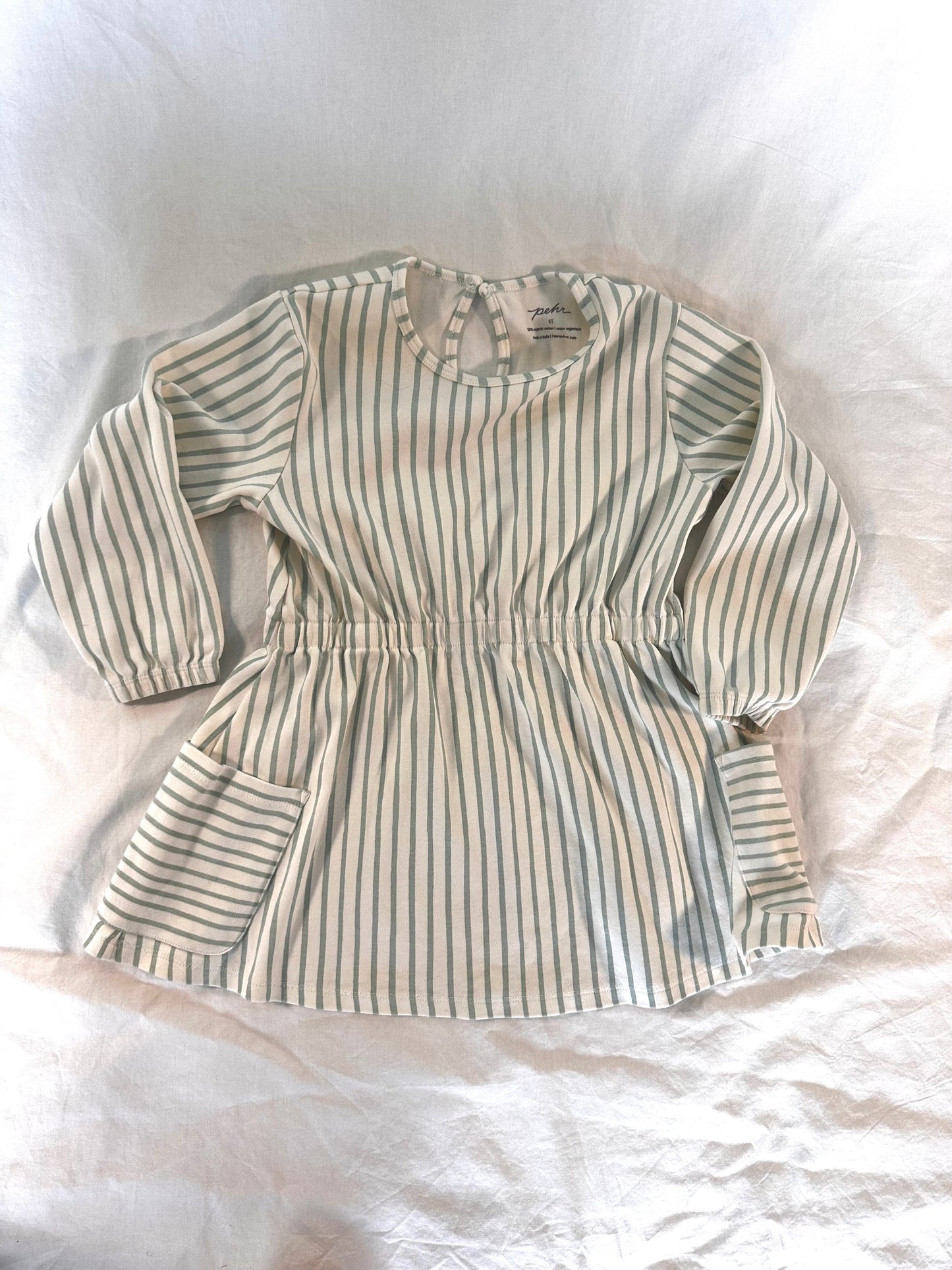 #30 REDUCED Pehr Blue Stripe Dress - EUC - 5T