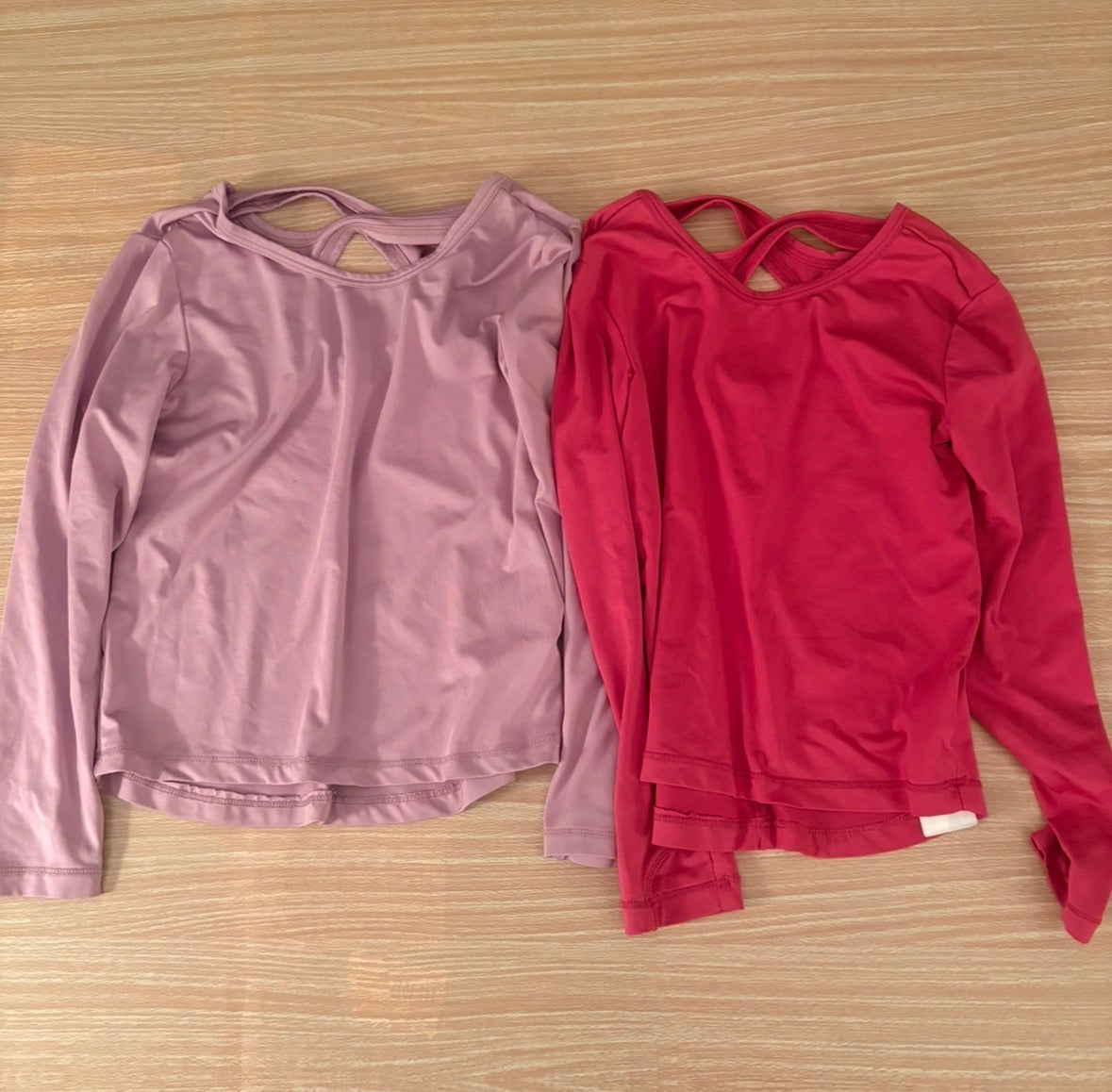 Seller 196 Eddie Bauer Pink and Purple Girls Athletic Tops Size 4
