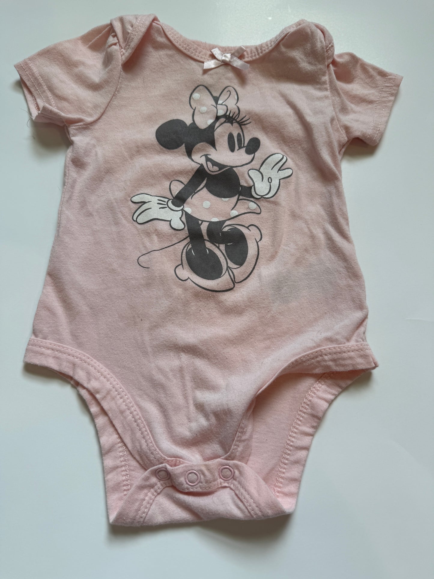 #116 Disney Baby Minnie onesies (2) girls 6-9 months