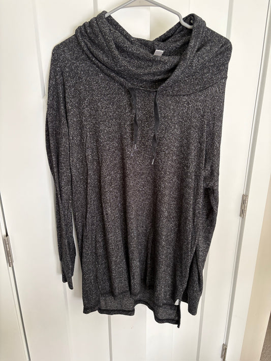 Seller #105 -  Small Motherhood Maternity Heather Black Pullover GUC