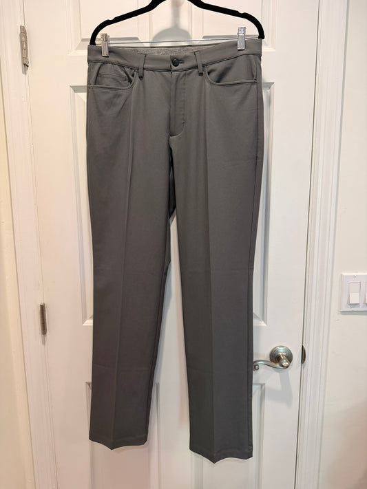 #85 Greg Norman Grey Golf Pants, Men's 32x32