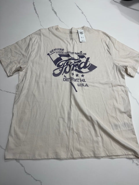 #222 Abercrombie & Fitch Soft Collection 100% Cotton Oversized Vintage Ford T Shirt Women's or Unisex Medium