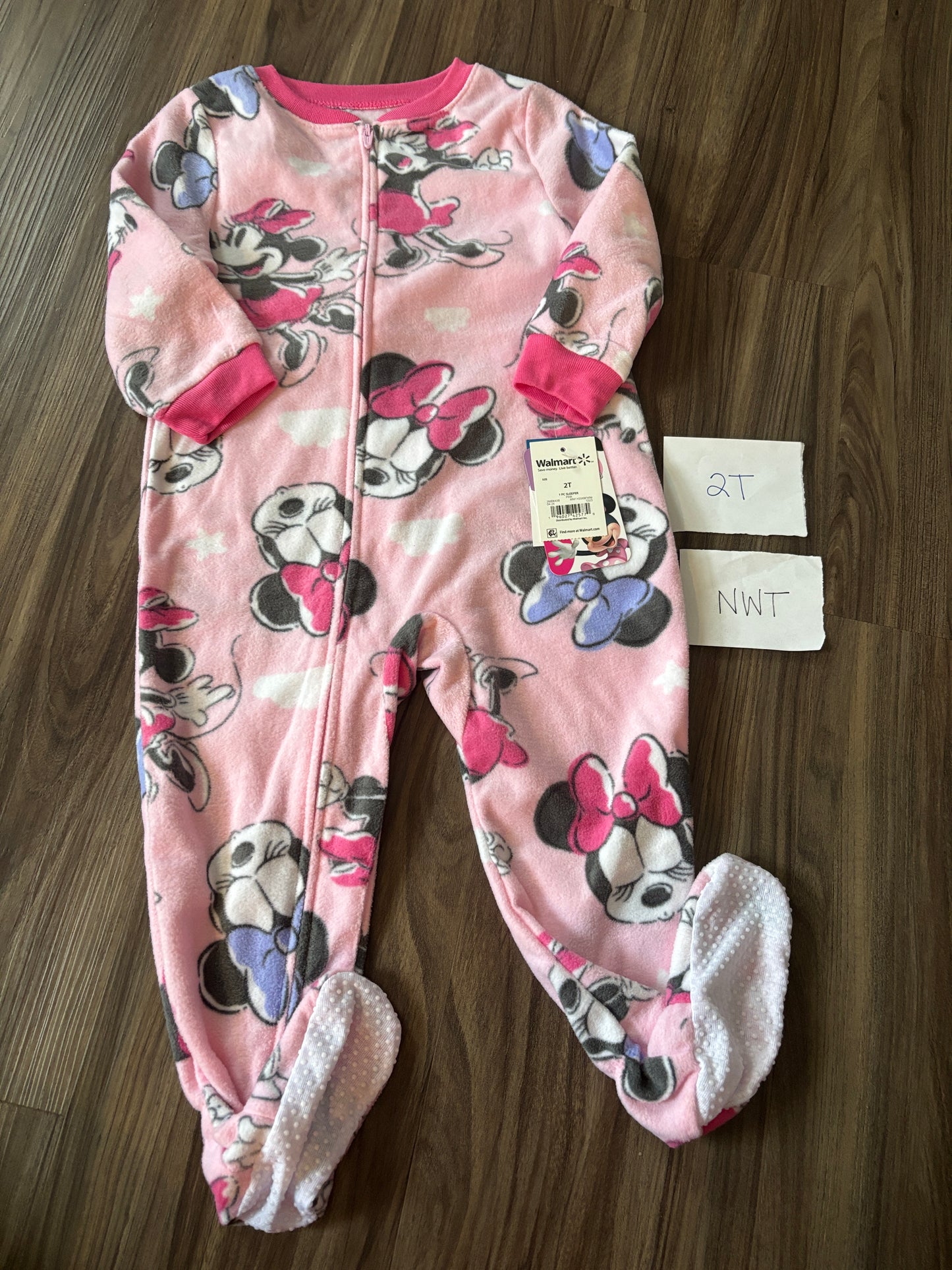 #138 - 2T - NWT Disney - Pink Fleece Minnie Zippy - PU 45236