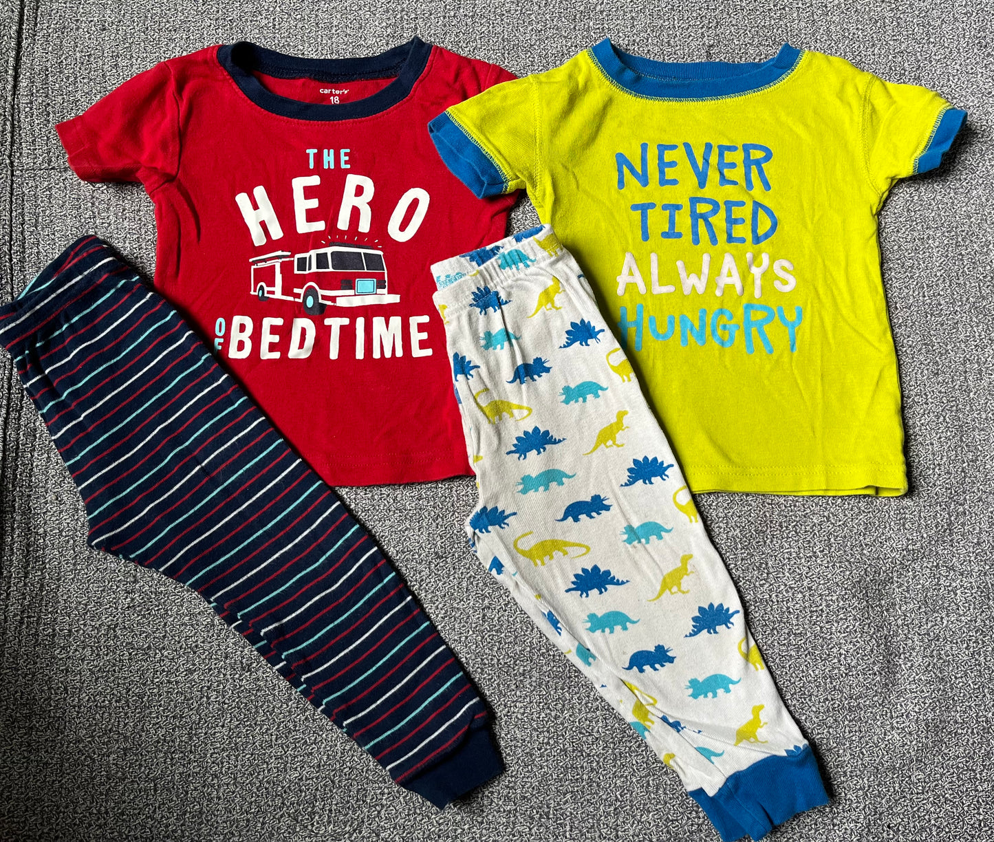 Seller #13 Carter’s & Koala Kids 18 months boys pajamas set bundle