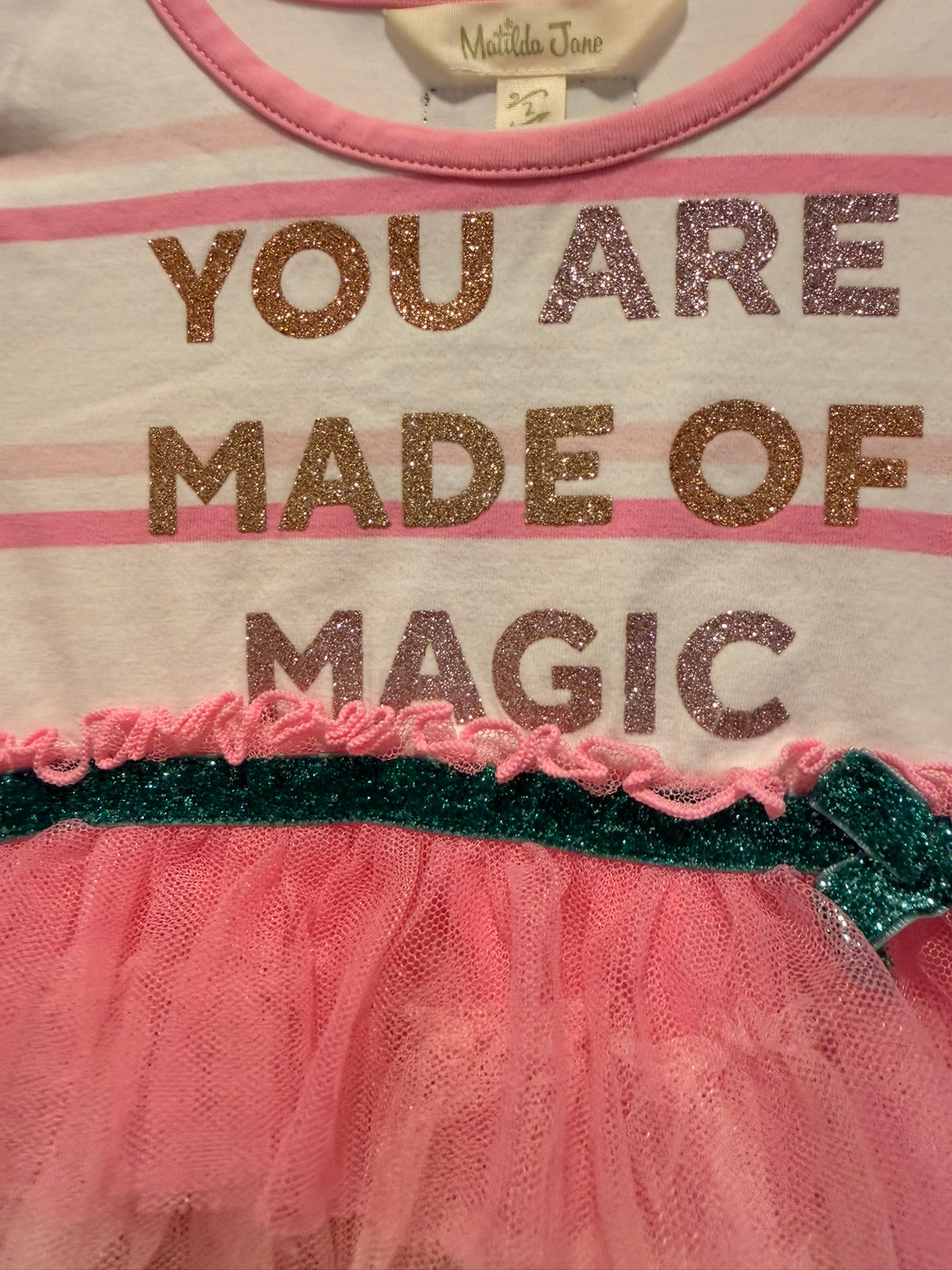 #85 Matilda Jane You Are Made of Magic Tulle Tunic, Girls 2T