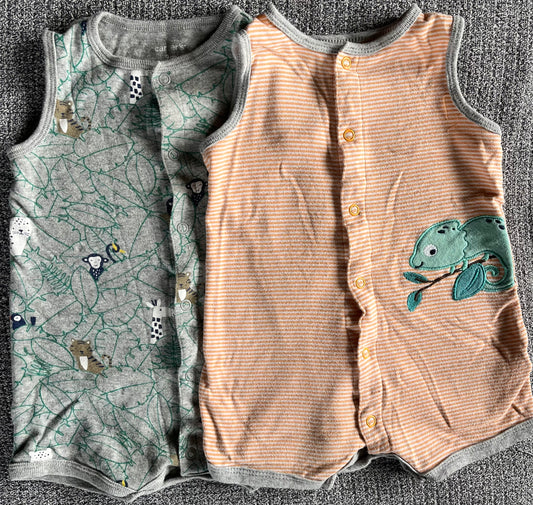 Seller #13 Carter’s 9 months boys sleeveless romper bundle