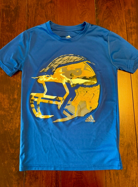 #28 Adidas Football Helmet Shirt - Boys Small 8