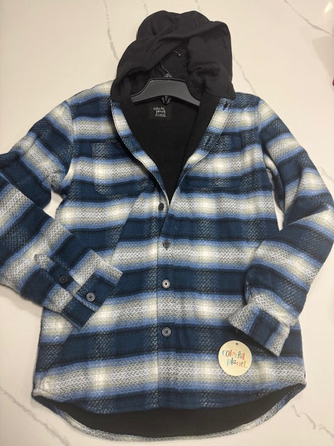 #222 Youth XL Fleece Hoodie Lined Flannel NWT