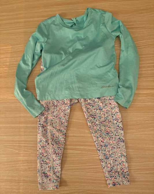 Seller 196 Eddie Bauer Athletic Legging and Top Outfit Size 4