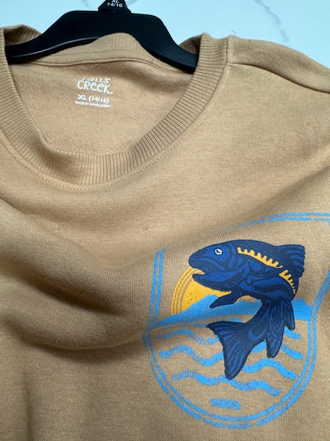 #222 Boys XL Soft Crewneck NWT