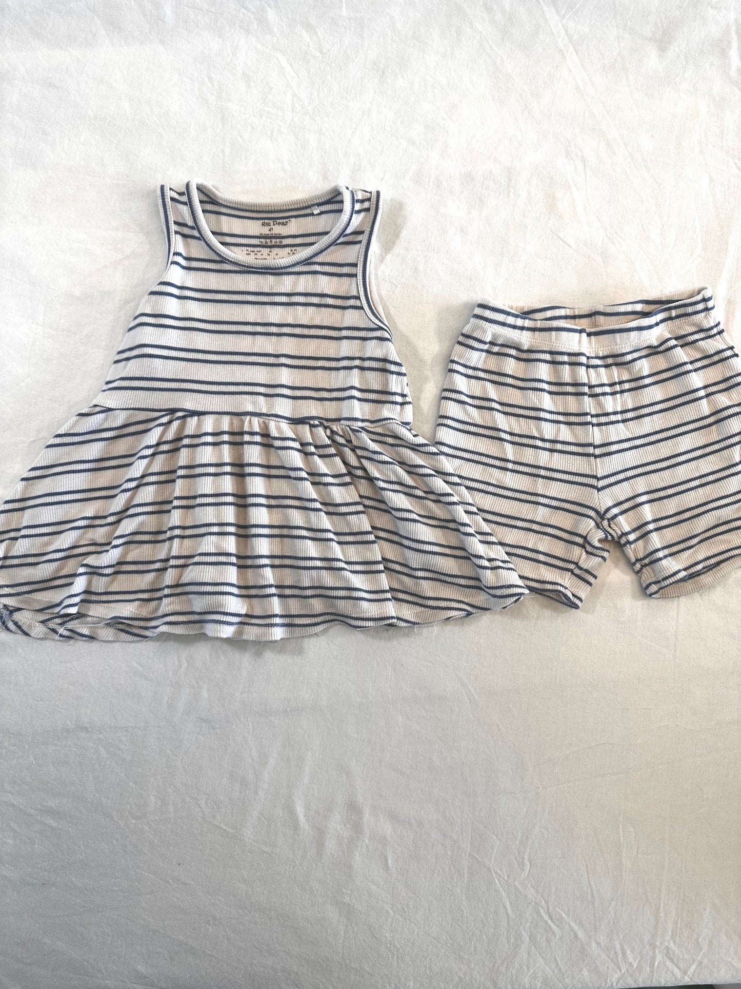 #30 Angel Dear Stripe Set - GUC - 4T